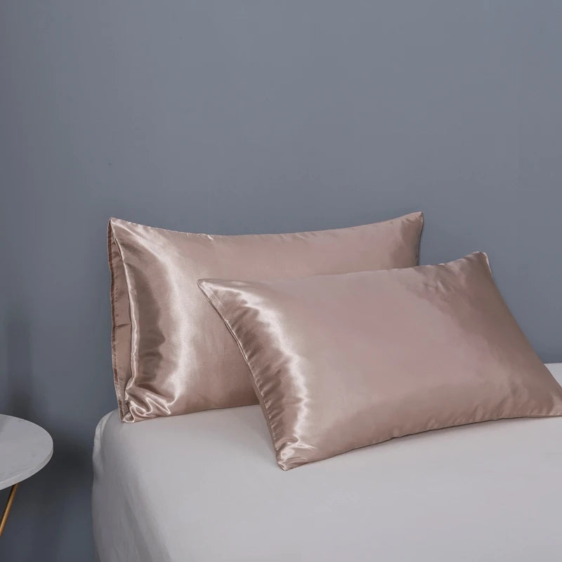 JuwenSilk silky stain pillowcase silky pillowcase natural silk pillowcase mulberry silk pillow case standard queen