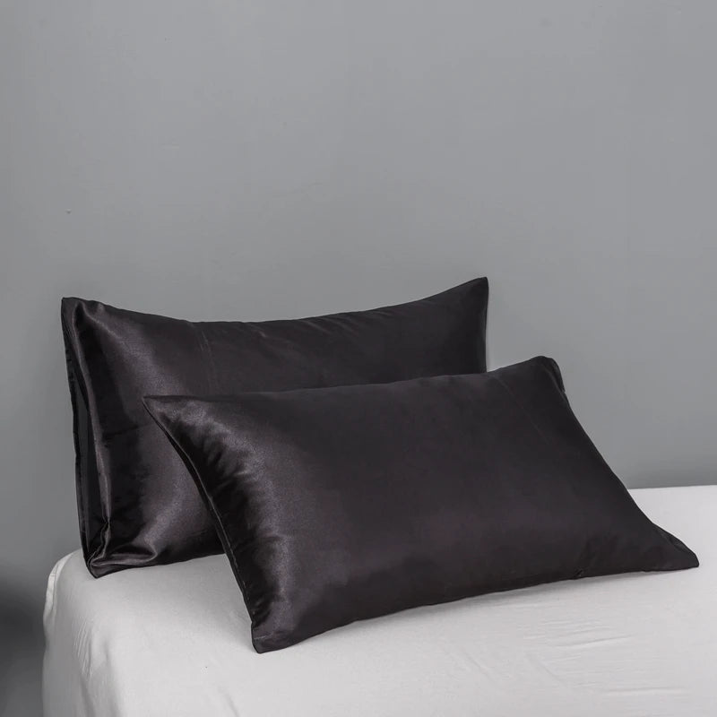 JuwenSilk silky stain pillowcase silky pillowcase natural silk pillowcase mulberry silk pillow case standard queen