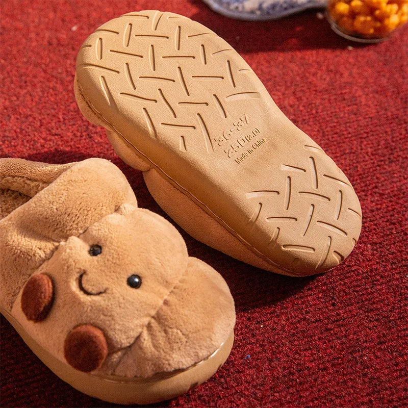 Fluffy Croissant Slippers