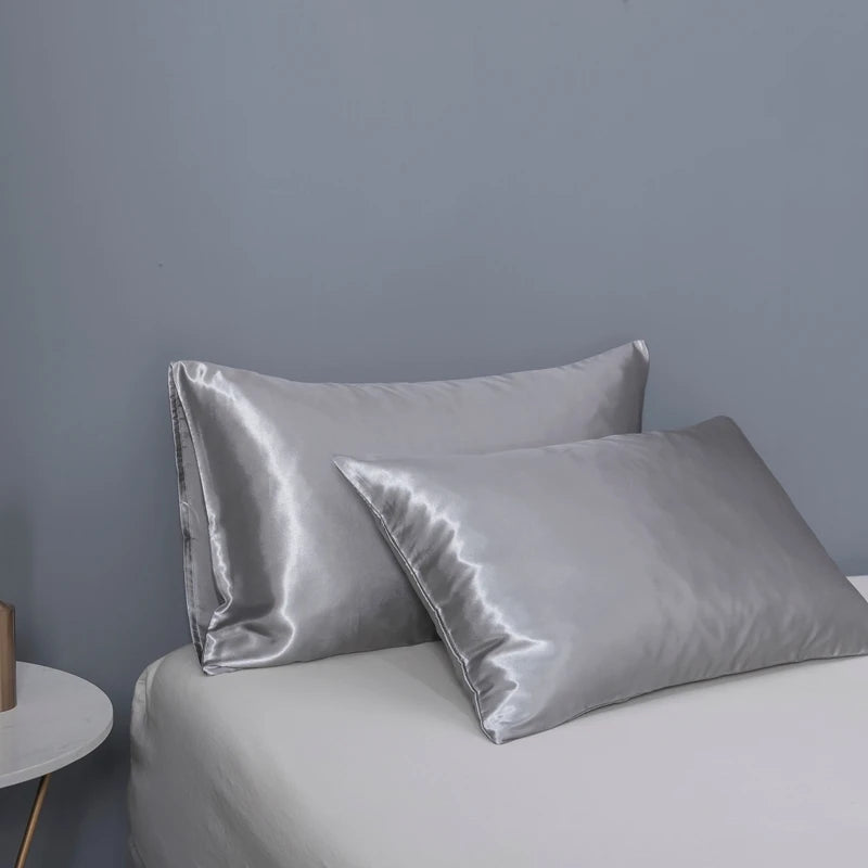 JuwenSilk silky stain pillowcase silky pillowcase natural silk pillowcase mulberry silk pillow case standard queen
