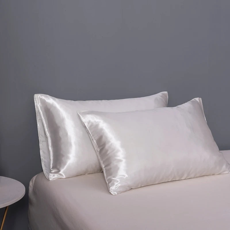 JuwenSilk silky stain pillowcase silky pillowcase natural silk pillowcase mulberry silk pillow case standard queen