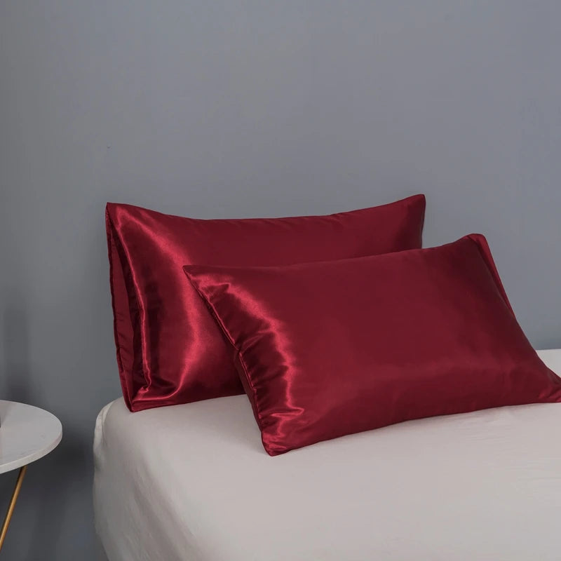 JuwenSilk silky stain pillowcase silky pillowcase natural silk pillowcase mulberry silk pillow case standard queen