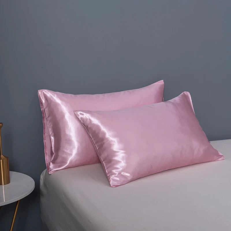 JuwenSilk silky stain pillowcase silky pillowcase natural silk pillowcase mulberry silk pillow case standard queen